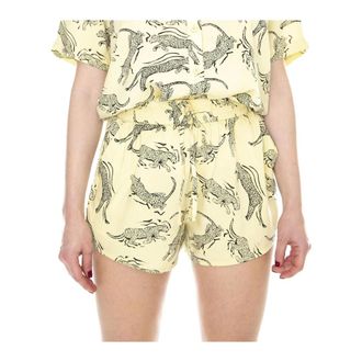 Obey Dames, Korte broeken, Geel, Maat: L Viscose