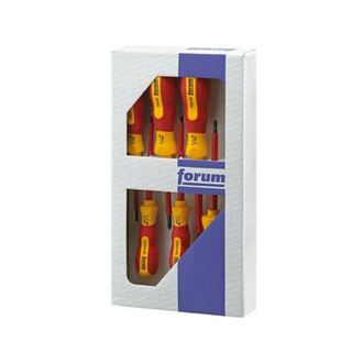 Forum Cacciaviti Vde Con Lama Manico Rotondo Multicomponente, Scanalatura / Ph, Con Rivelatore Di Tensione 6 Parti