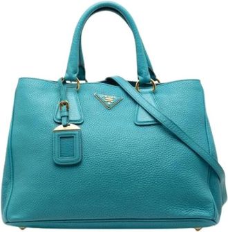 Prada Pre-owned Handbags, female, Blue, Size: ONE SIZE Pre-owned Vintage Handbag