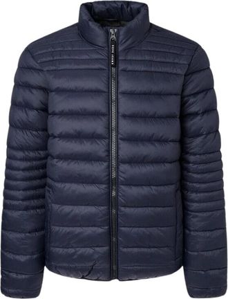 Pepe Jeans London Down Jassen - Heren - Gewatteerde jassen - Blauw - XL - Nylon - Jassen