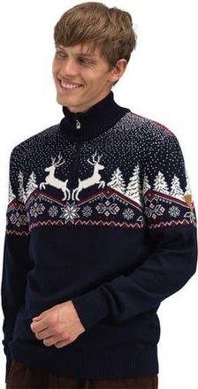 Dale of Norway Dale Christmas Sweater - Mens in Navy/off White/red Rose2 at Nordstrom, Size Small
