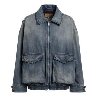 Maison Margiela Dames, Jassen, Blauw, Maat: XS Denim