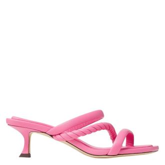 Jimmy Choo London Diosa 50 Leather Sandals, Brand Size 36.5 ( US Size 6.5 )