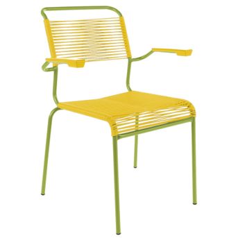 Schubiger M&ouml;bel Spaghetti-Stuhl S&auml;ntis mit Armlehnen