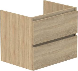 Thebalux onderkast, Beat 45, 2x lade opliggend, 2x hout greeplijst in kleur meubel
