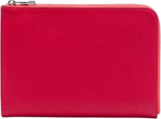 Louis Vuitton Pre-owned Pochette Jour - Dames - Vintage Clutch - Rood - ONE Size - Leer - Vintage