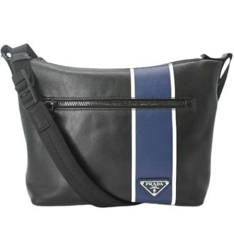 Prada Pre-owned Vintage Schoudertas - Dames - Pre-owned - Zwart - Maat: ONE Size Leer