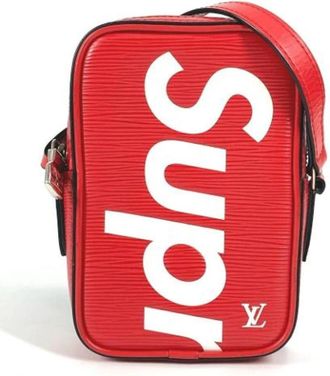 Louis Vuitton Pre-owned Vintage Cross Body Bag - Heren - Vintage Schoudertas - Rood - ONE Size - Leer - Vintage
