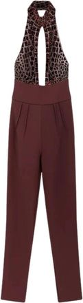 Elisabetta Franchi Stijlvolle Jurken Collectie - Dames - Jumpsuits - Rood - L - Jumpsuits & Playsuits