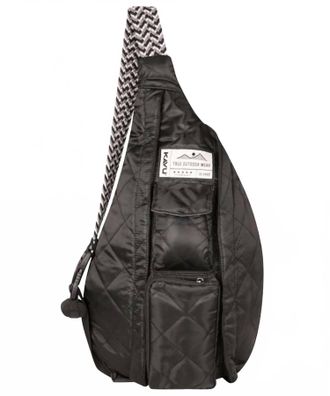 Kavu Rope Puff Bag In Black