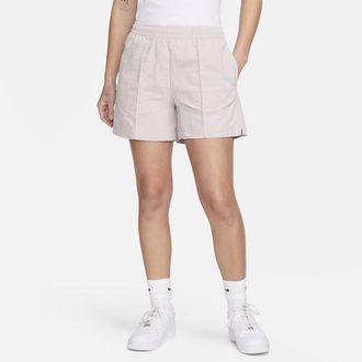 Nike Womens Essential 5 Woven Shorts - Sail/Platinum Violet Size XXL
