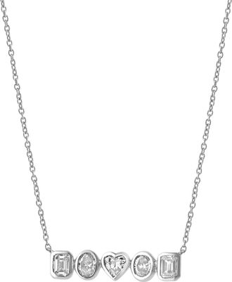 LuvMyJewelry Cassira 14K Gold Lab Grown Diamond Necklace - 0.75 Ct