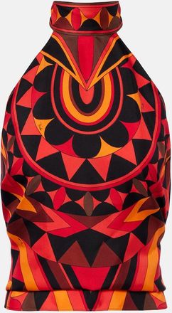 Pucci Manuba silk twill top