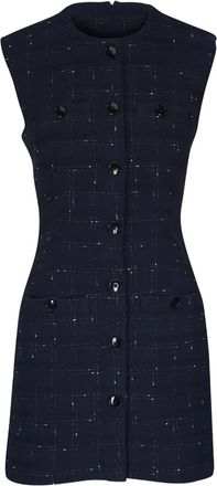 Veronica Beard Abito corto smanicato - Blu