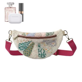 Generic Quilted Tote Bag | Handmade Quilted Storage Pouch,Fabric Bag with Adjustable Strap,for Daily Outdoor Climbing Cycling Fishing Sports Camping Travel Me