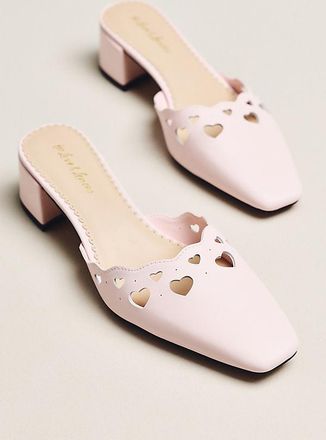For Love & Lemons Juliette Heart Cutout Mules