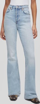 Re/Done Riding Comfort Stretch Jeans In Undertow Wash