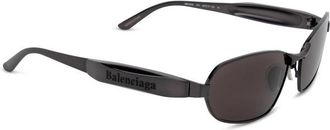 Balenciaga Grey Rectangular Unisex Sunglasses BB0355S 001 66