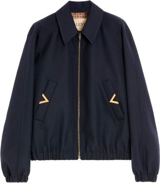 Valentino Garavani VGold bomberjack met zak - Blauw