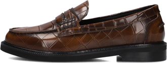 Stefano Lauran Bruine Loafers voor Dames - Dames - Loafers - Bruin - 38 1/2 EU - Wol - Schoenen