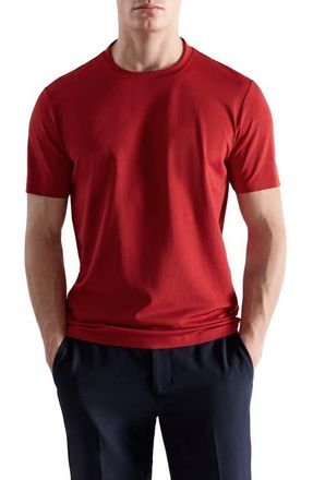 Mango Slim Fit Coolmax Solid T-Shirt in Red at Nordstrom, Size X-Large