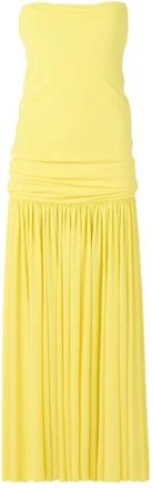 Jacquemus La Robe Abiha long dress - Dames - Maxi kleedjes - Geel - M - Kleedjes