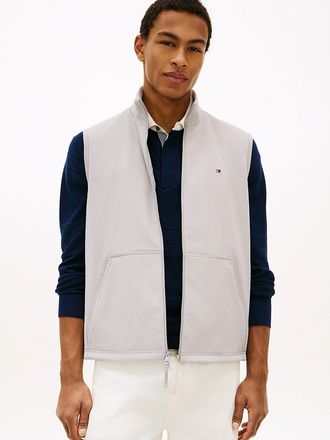 Tommy Hilfiger Mens TH Performance Mixed-Media Vest - Grey - XXL