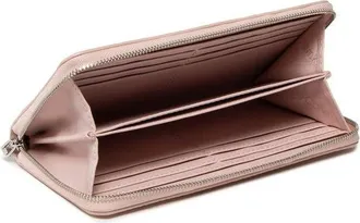Calvin Klein Womens Wallet Peach Leather Bags