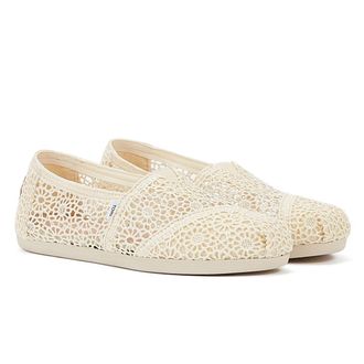 Toms Toms Apargata Crochet Natural Espadrilles Dames Sandaal Beige