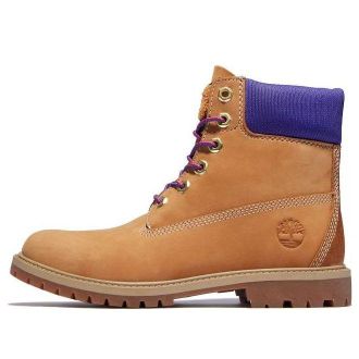 Timberland (WMNS) Timberland 6 Inch Heritage Cupsole Boots Wheat Nubuck with Purple A44KP231