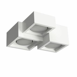 OEM Plafoniera Gesso Lampadari Bartalini Ouqe 3 Plap8 Gx53 Led Verniciabile