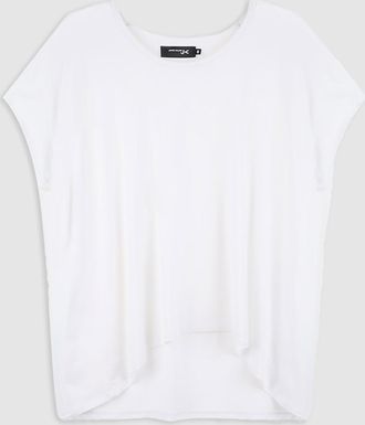 Jeanne Vouland Tee-shirt Bach Col Rond Lyocell Blanc