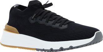 Brunello Cucinelli Mens Cotton Sneakers Nero+nero Upper: Cotton; Sole: Rubber