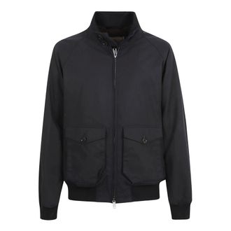 Baracuta G9 Waxed Pocket Jacket - Heren - Jassen - Blauw - Maat: 3XS Katoen