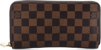 Louis Vuitton Damier portemonnee met rits - Bruin