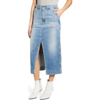 AG - Adriano Goldschmied The Lana Denim Midi Skirt in 23 Years Reclai at Nordstrom Rack, Size 24
