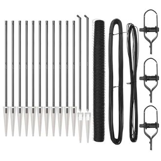 Berkfield Home Fencing Set Set of 2 Grey Steel 25 x 1.5 m Foldable
