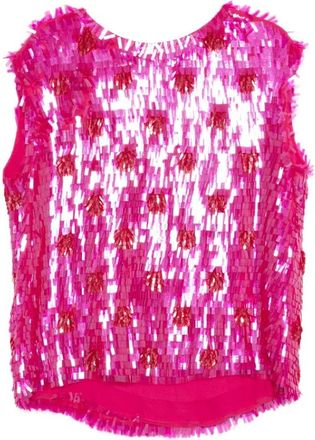 Dries Van Noten Top Dries Van Noten - Dames - Tops zonder mouwen - Roze - XS - Tops