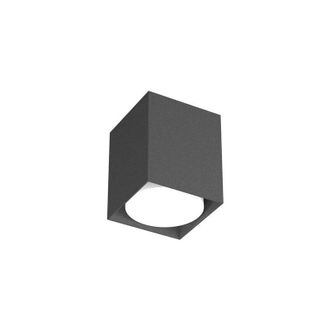 Top-Light Plafoniera moderna top light plate 1129 pl10 gx53 led metallo lampada soffitto, finitura metallo grigio