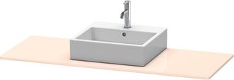 Duravit Consola Duravit Xsquare 060g, 1400x 550 Mm, 1 Recorte En El Centro, Color (frente/cuerpo): Perla De Albaricoque Laca De Alto Brillo - Xs060gm1010