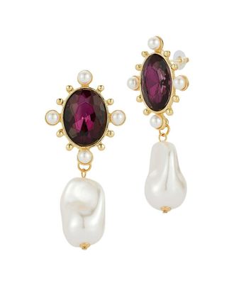 Sphera Milano Plated CZ Earrings