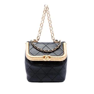 Chanel Pre-owned Quilted Lambskin Mini Satchel - Dames - Pre-owned - Zwart - Maat: ONE Size Leer