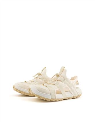 The North Face Womens Explore Camp Sandal In White Dune/gravel