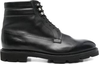 John Lobb Alder leren laarzen - Zwart