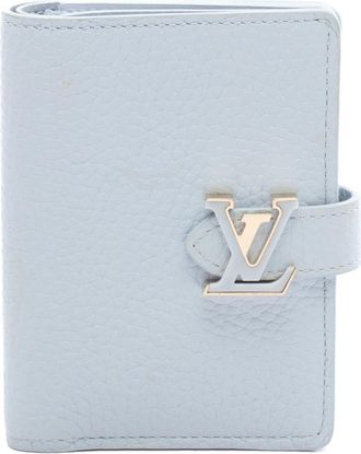 Louis Vuitton Blue Leather Wallet (Bi-Fold) (Pre-Owned)