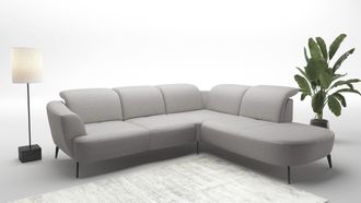 Sit&more Ecksofa »Zoe« ink.Sitztiefenverstellung, wahlweise mit Kopfteilverstellung