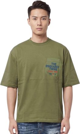 Dsquared2 Green Loose Logo T-Shirt