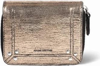 Jerome Dreyfuss Portemonnee met rits- munt- en kaartvakken - Dames - Portefeuilles - Beige - ONE Size - Katoen - Accessoires