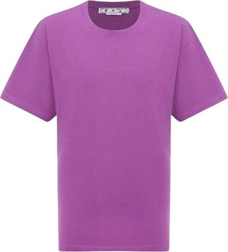 Off-white Pre-owned Off Mens Diagram Oversized T-Shirt (Purple) Cotton - Size Medium