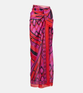 Pucci Iride cotton beach cover-up